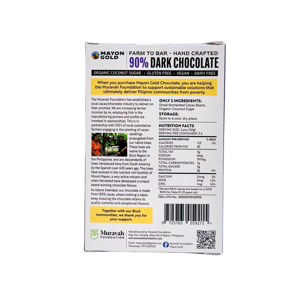 Mayon Gold – Pure & Natural Dark Chocolate