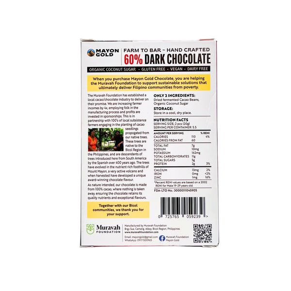 Mayon Gold – Pure & Natural Dark Chocolate