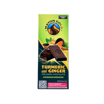 Mayon Gold – Dark Chocolate 70% with Turmeric and Ginger