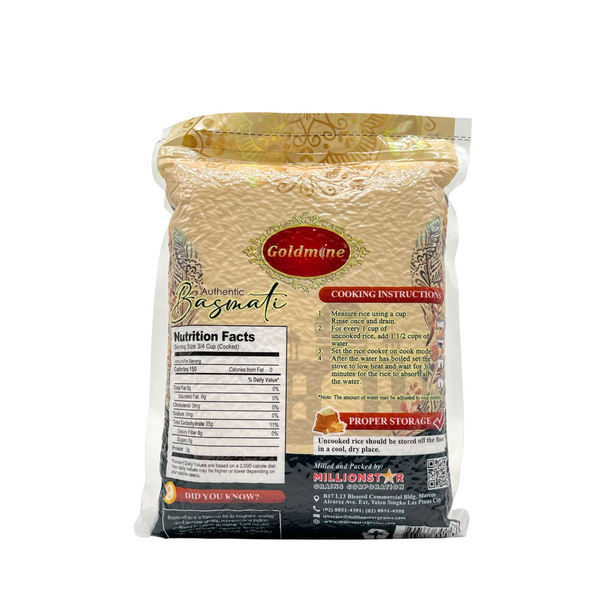 Goldmine - Whole Grain Basmati Rice 1kg