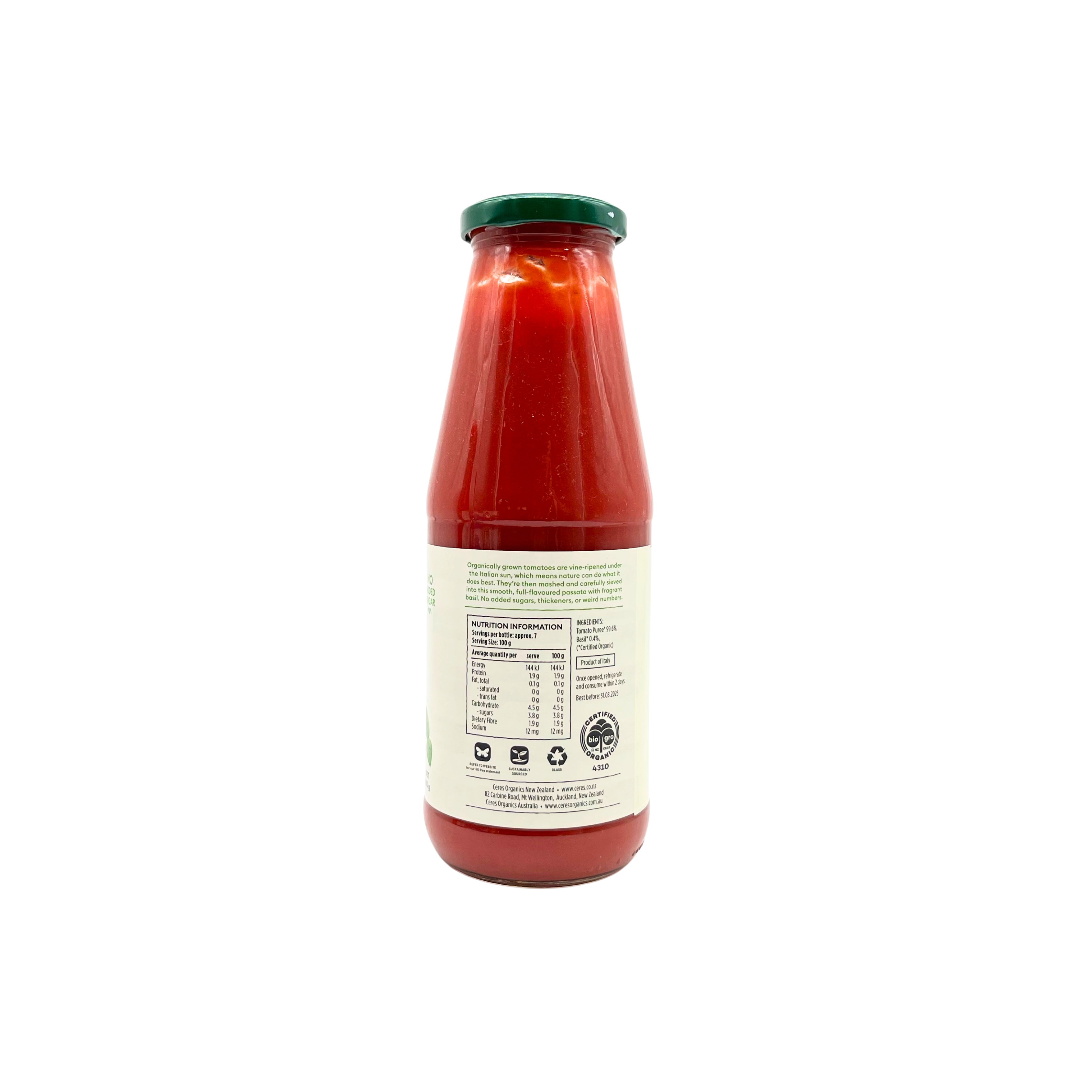 Ceres Organics - Tomato Passata with Basil