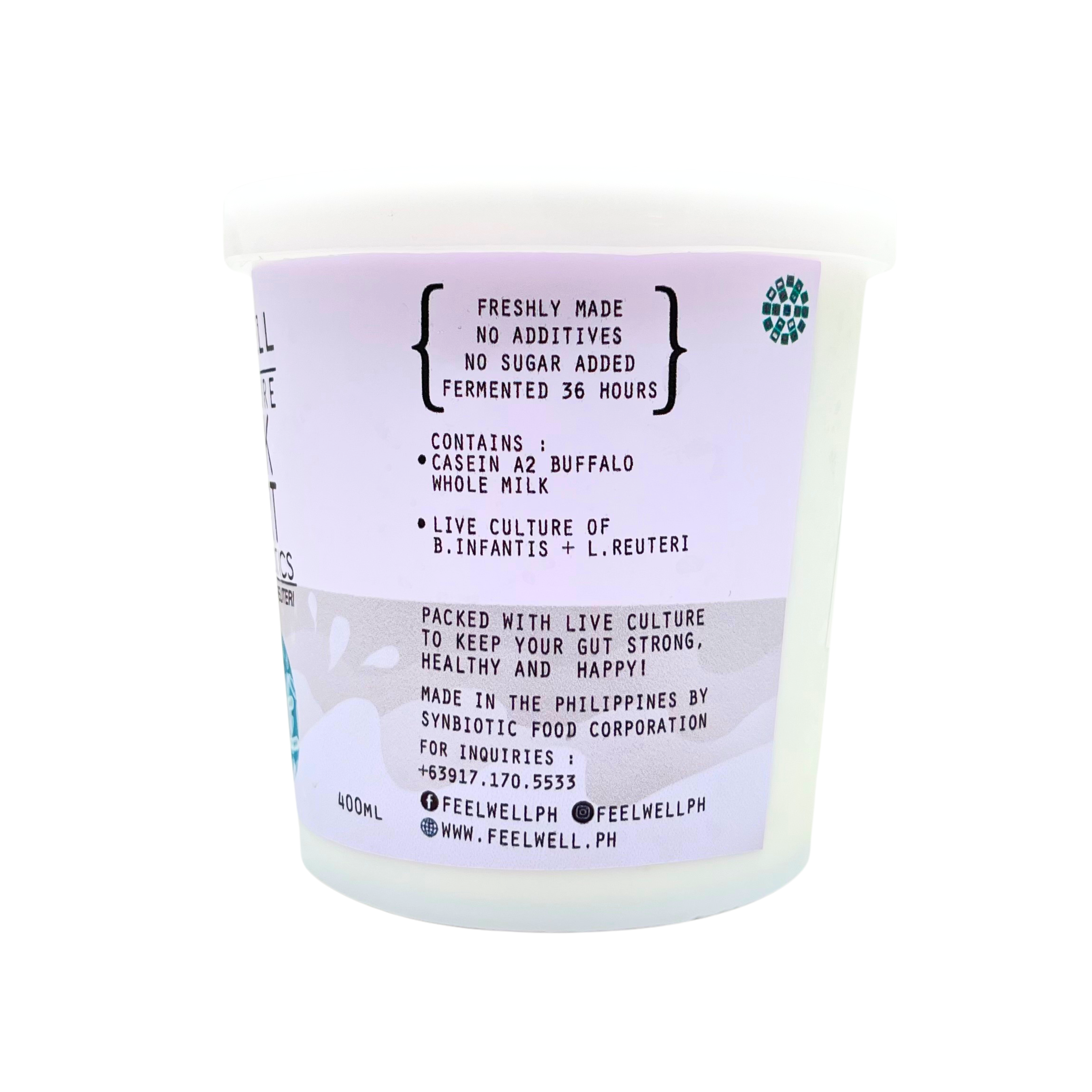 Feel Well - Keystone Probiotic Greek Yogurt (B. Infantis +L. Reuteri)