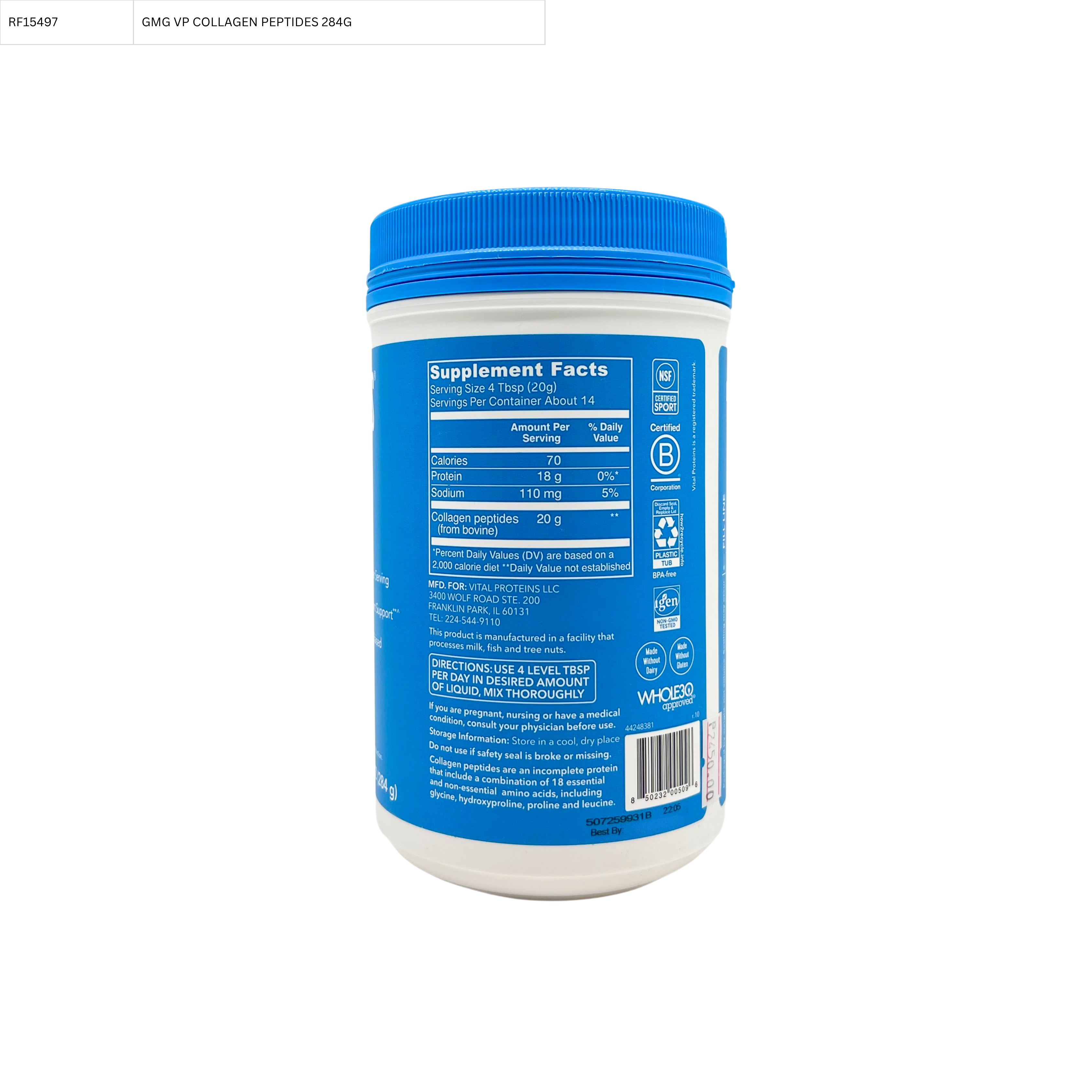 Vital Proteins - Collagen Peptides Unflavored