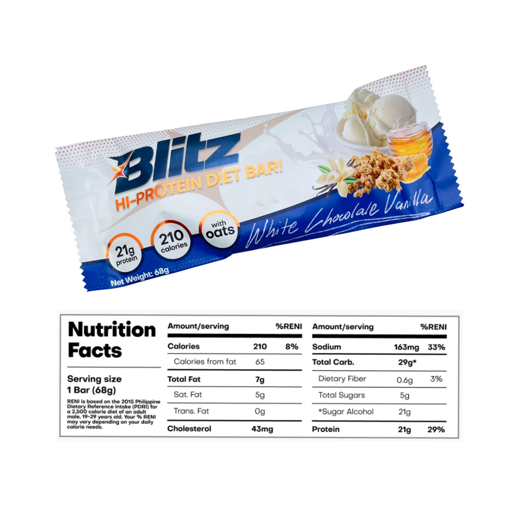 Blitz- White Chocolate Vanilla High Protein Bar