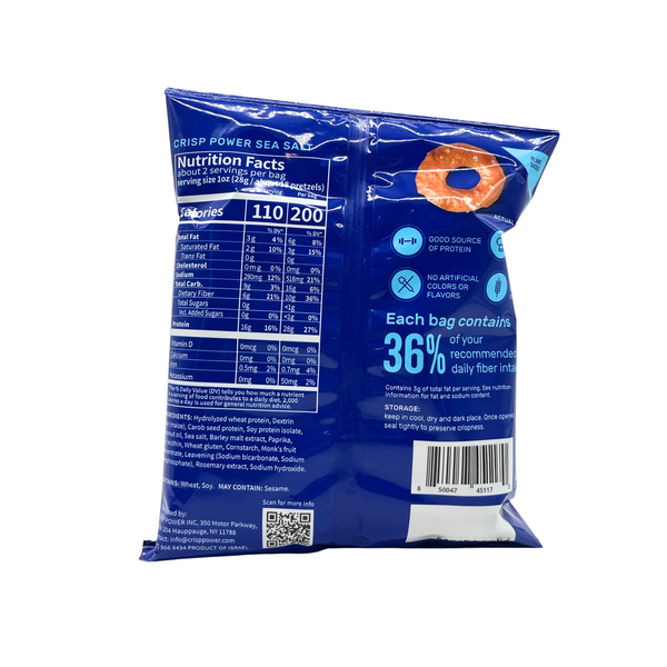 Crisp Power - Sea Salt Protein Pretzels