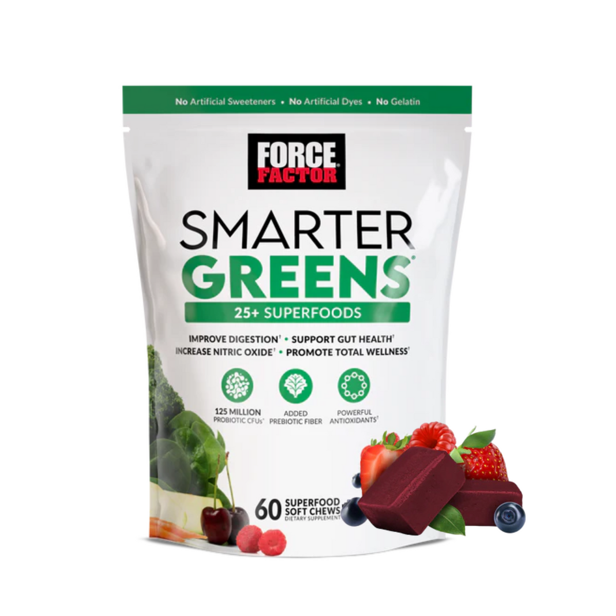 Force Factor - Smarter Greens Summer Berry Soft Chews