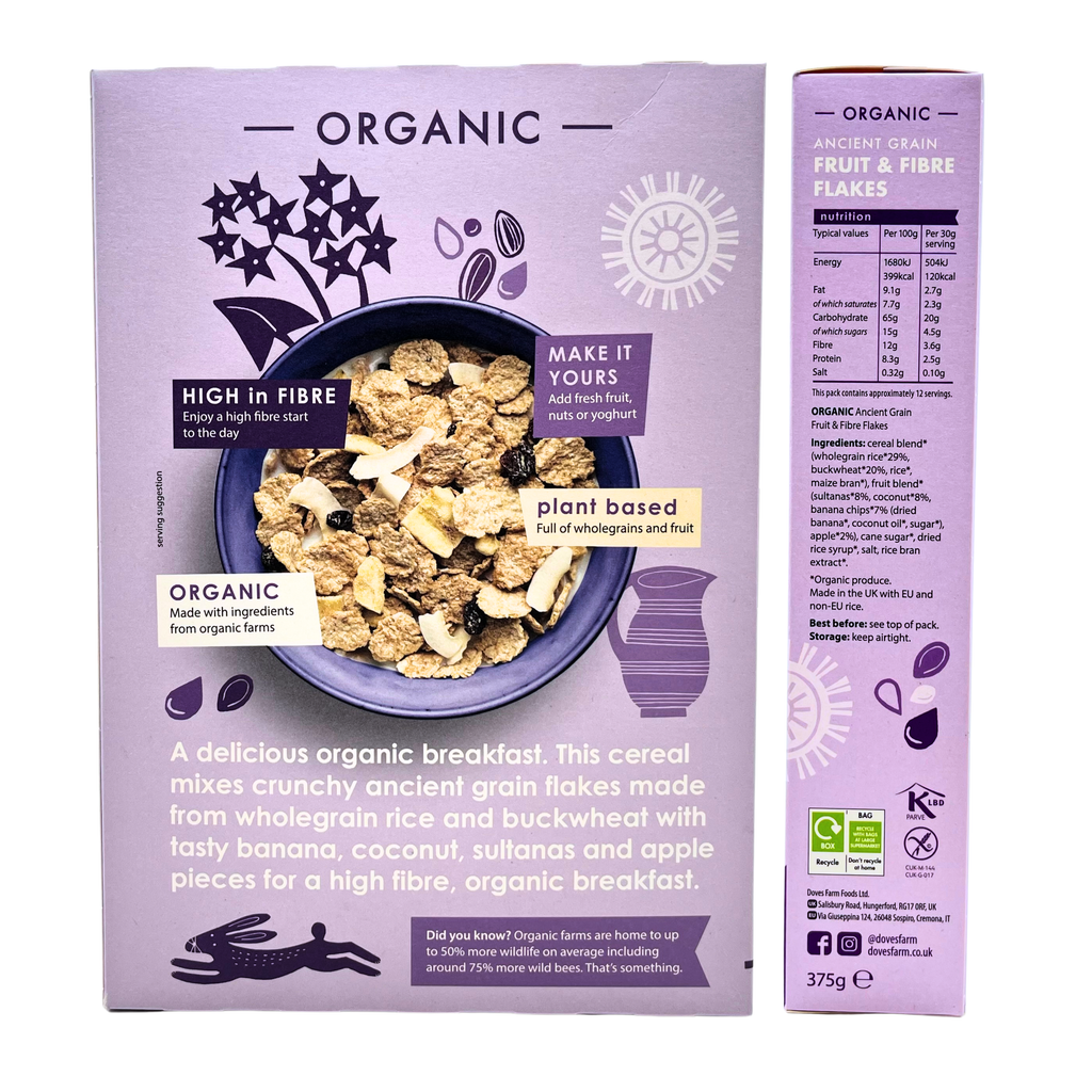 Doves Farm - Ancient Grain Fruit & Fiber Flakes