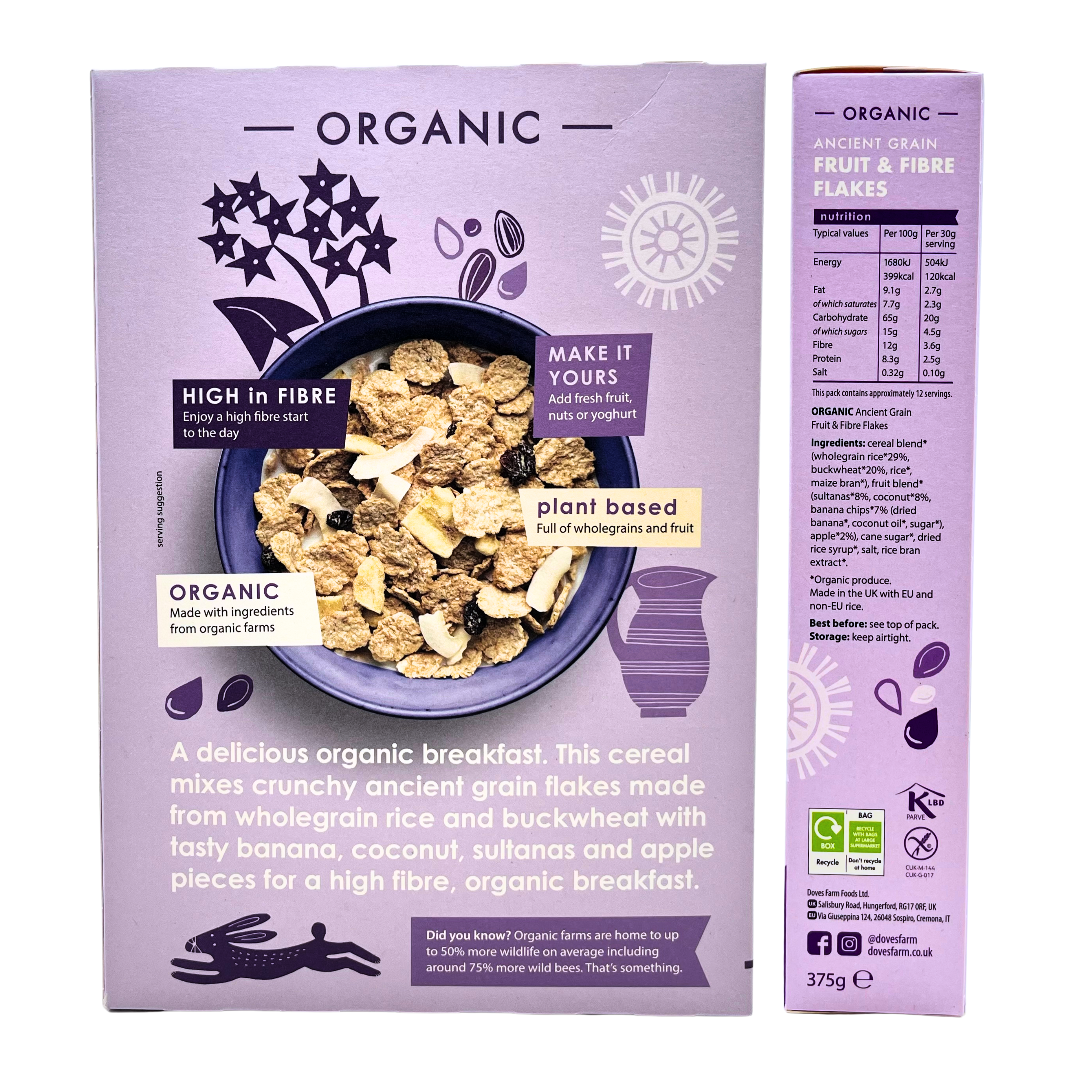 Doves Farm - Ancient Grain Fruit & Fiber Flakes