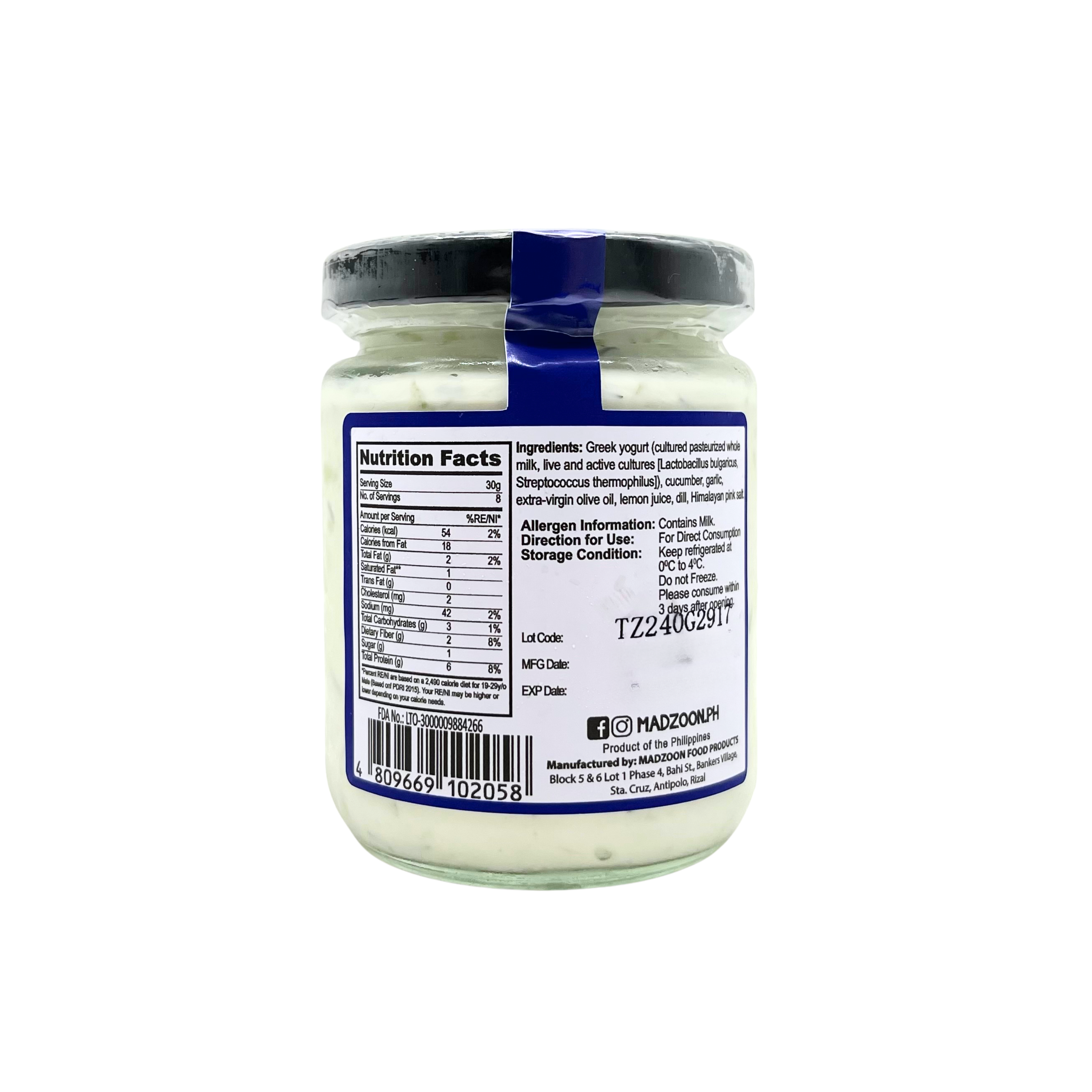 Madzoon - Tzatziki Greek Yogurt Dip