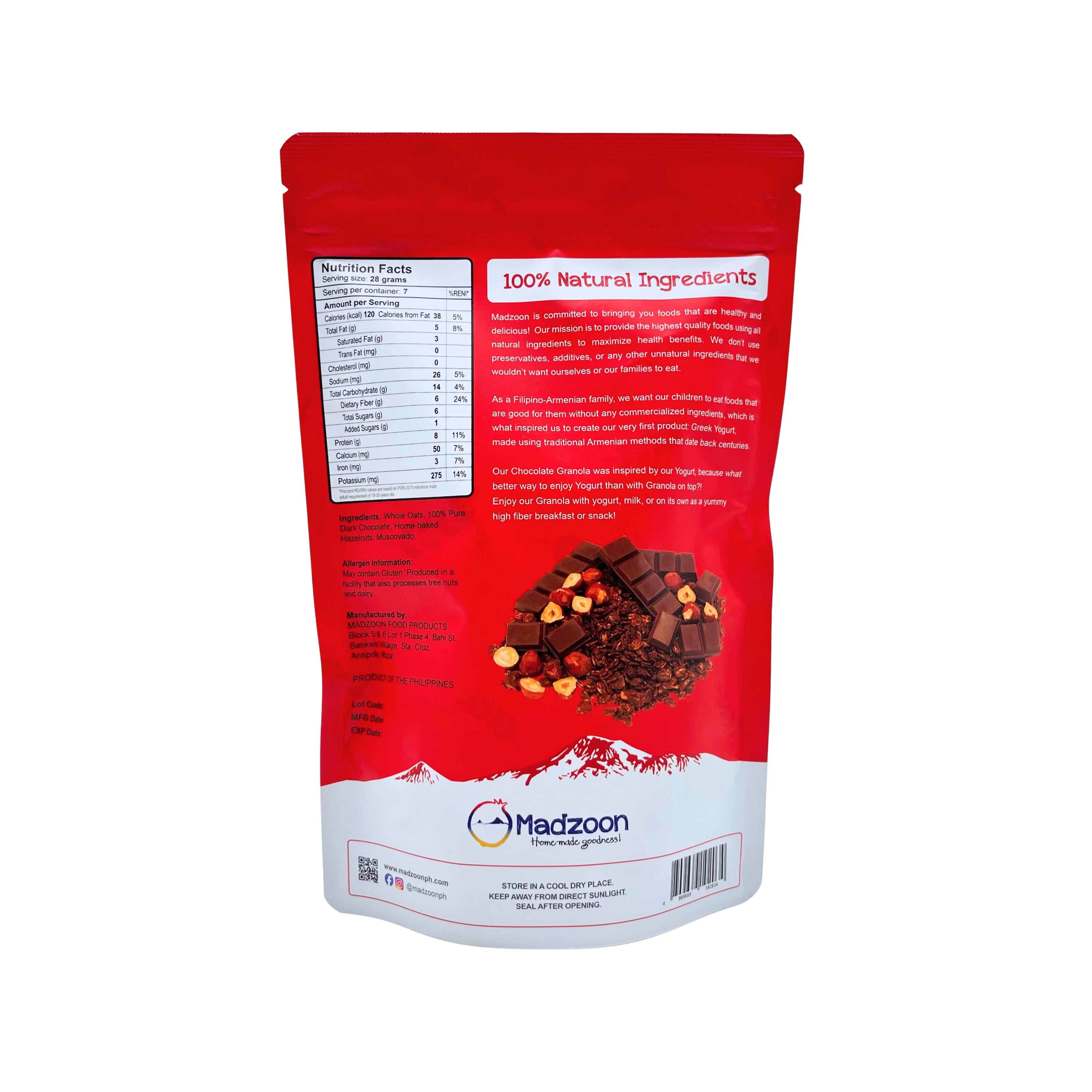 Madzoon - Dark Chocolate Hazelnut Granola