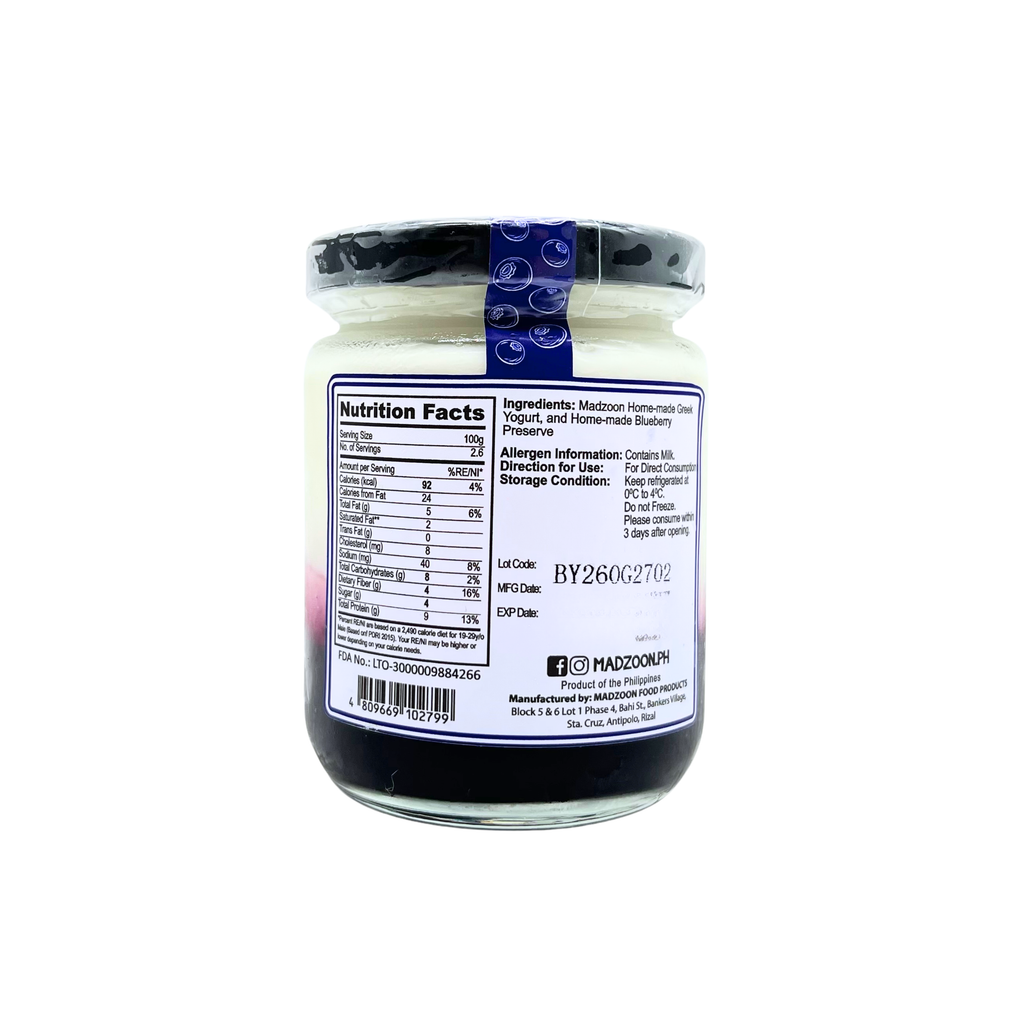 Madzoon - Blueberry Yogurt