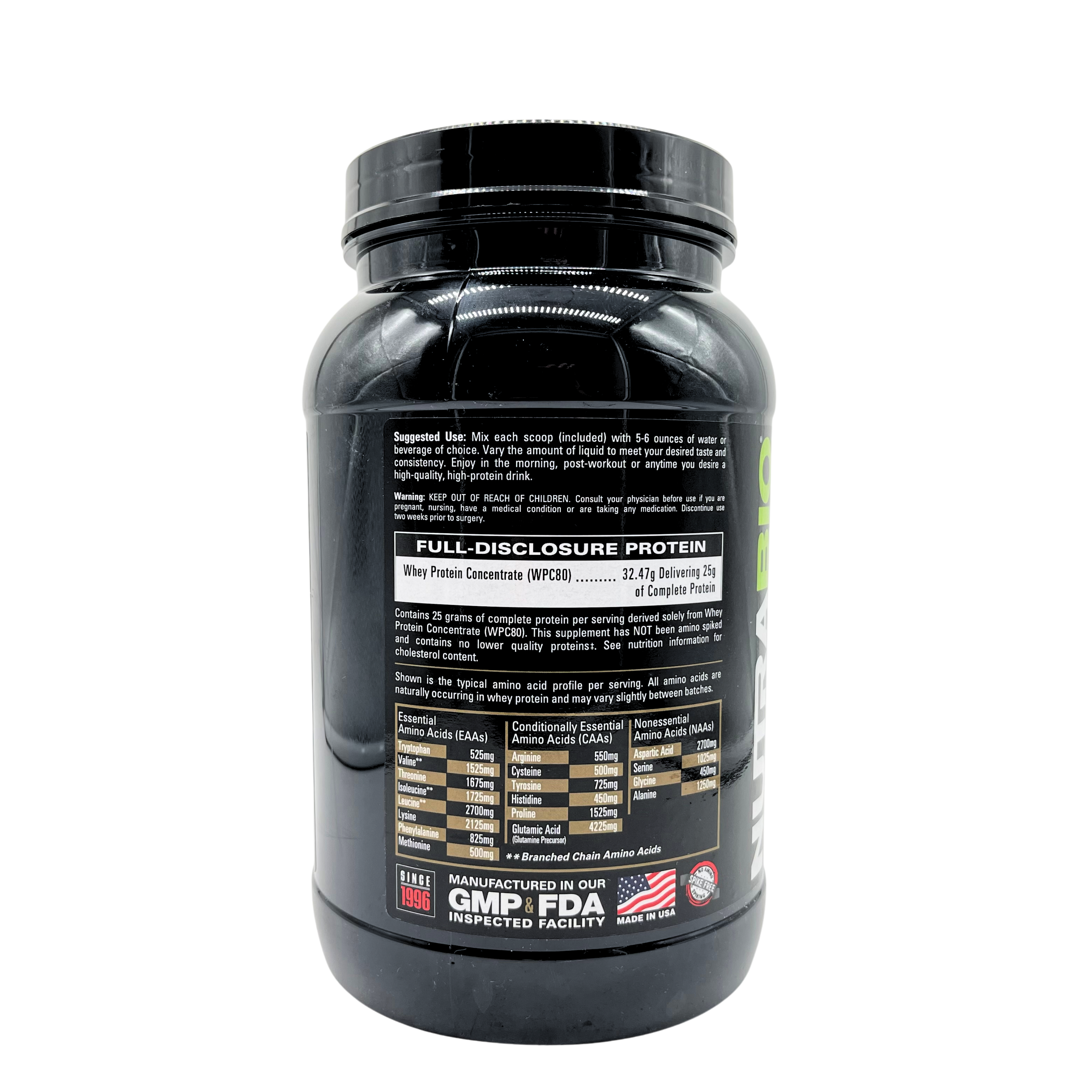 Nutrabio - Chocolate Milkshake Whey Protein