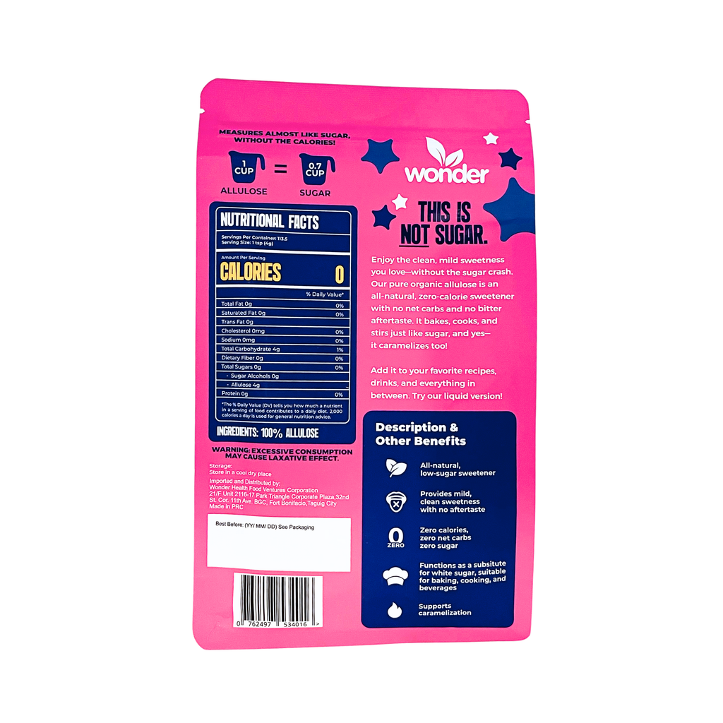 Wonder - Not Sugar Allulose Powder