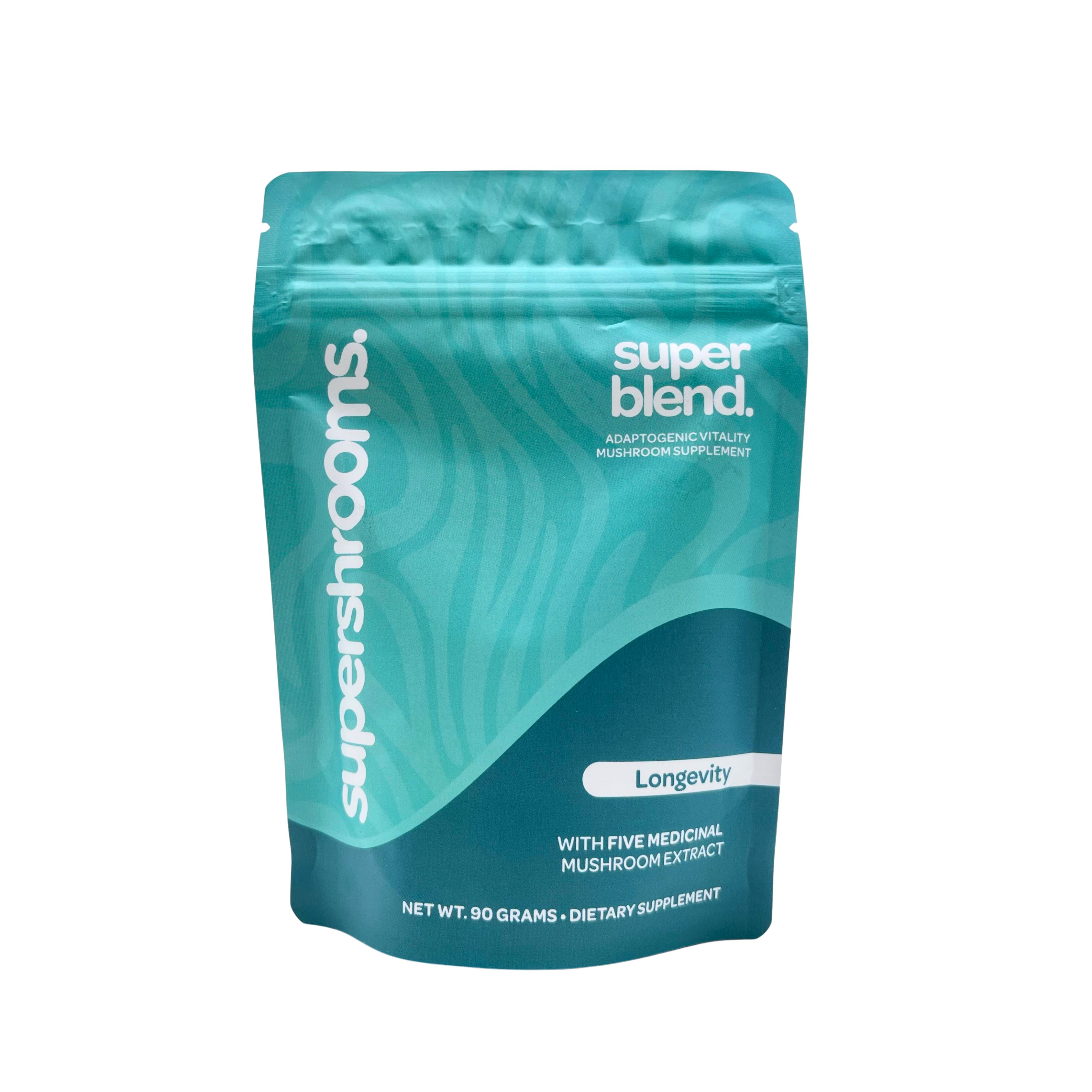 Supershrooms - Longevity 5 in 1 Super Blend Mushroom Extract Supplement
