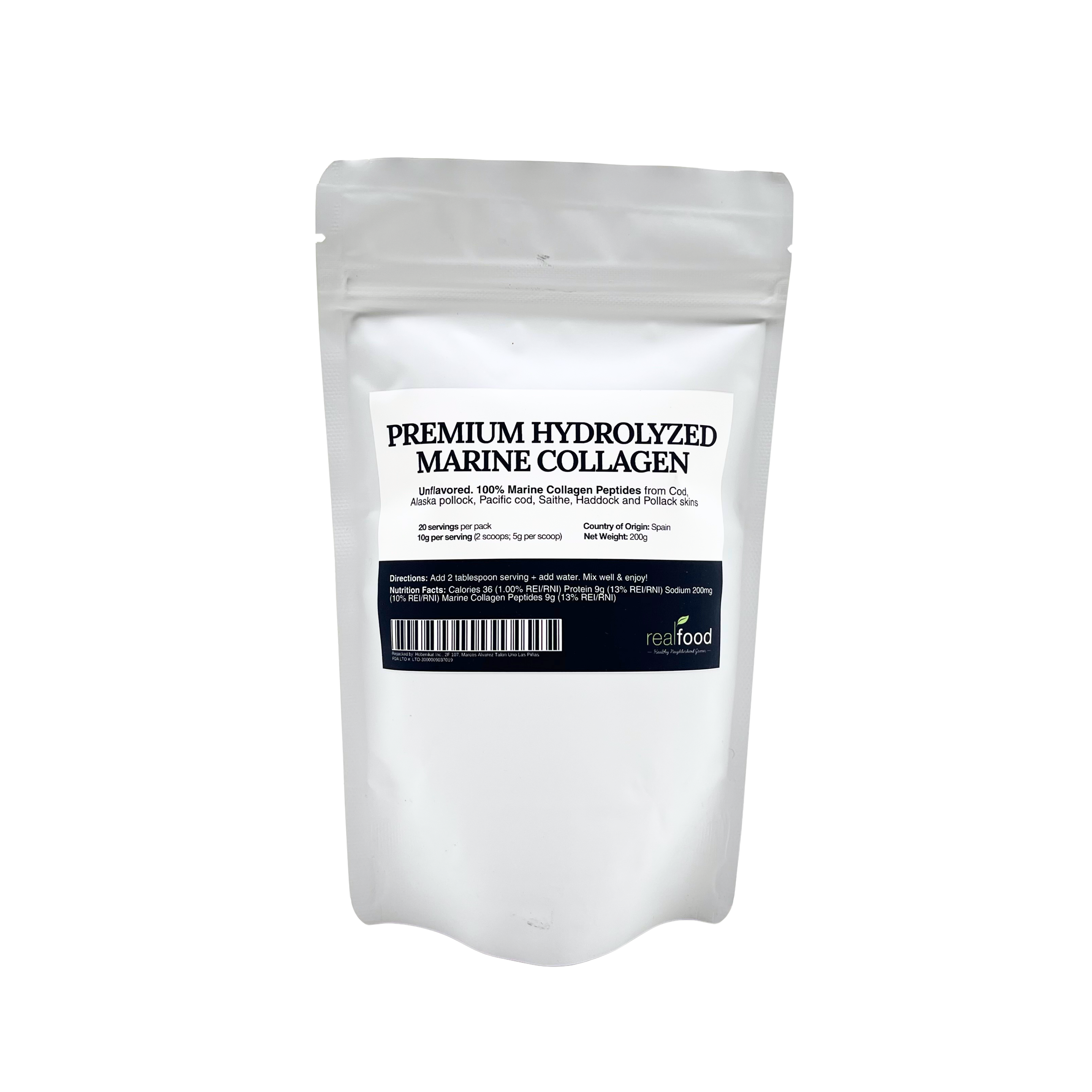 Real Food - Premium Hydrolyzed Marine Collagen