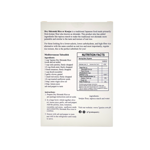 7Grains – Organic Dry Skinny Rice 500g