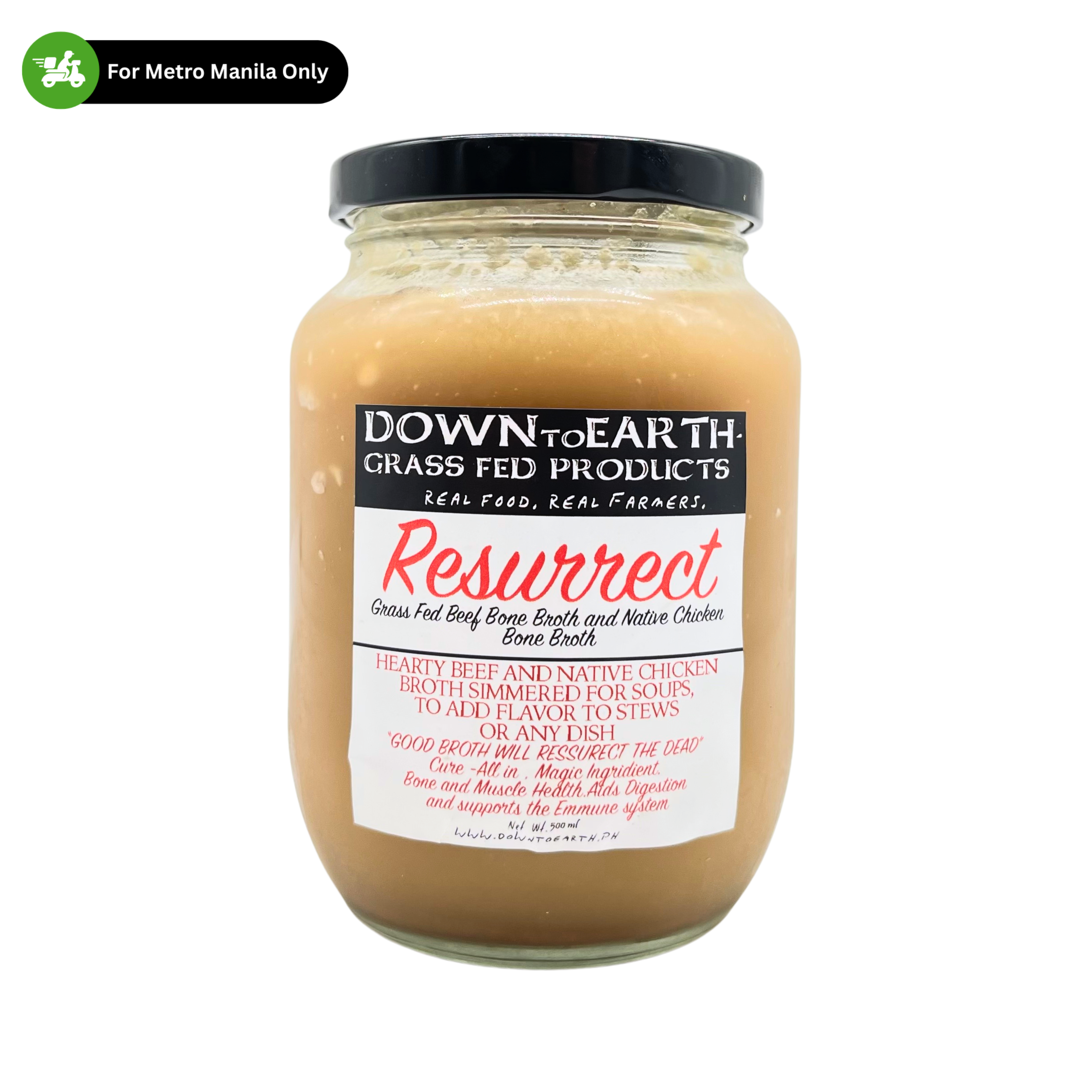 Down To Earth - Grass Fed Beef & Native Chicken Bone Broth