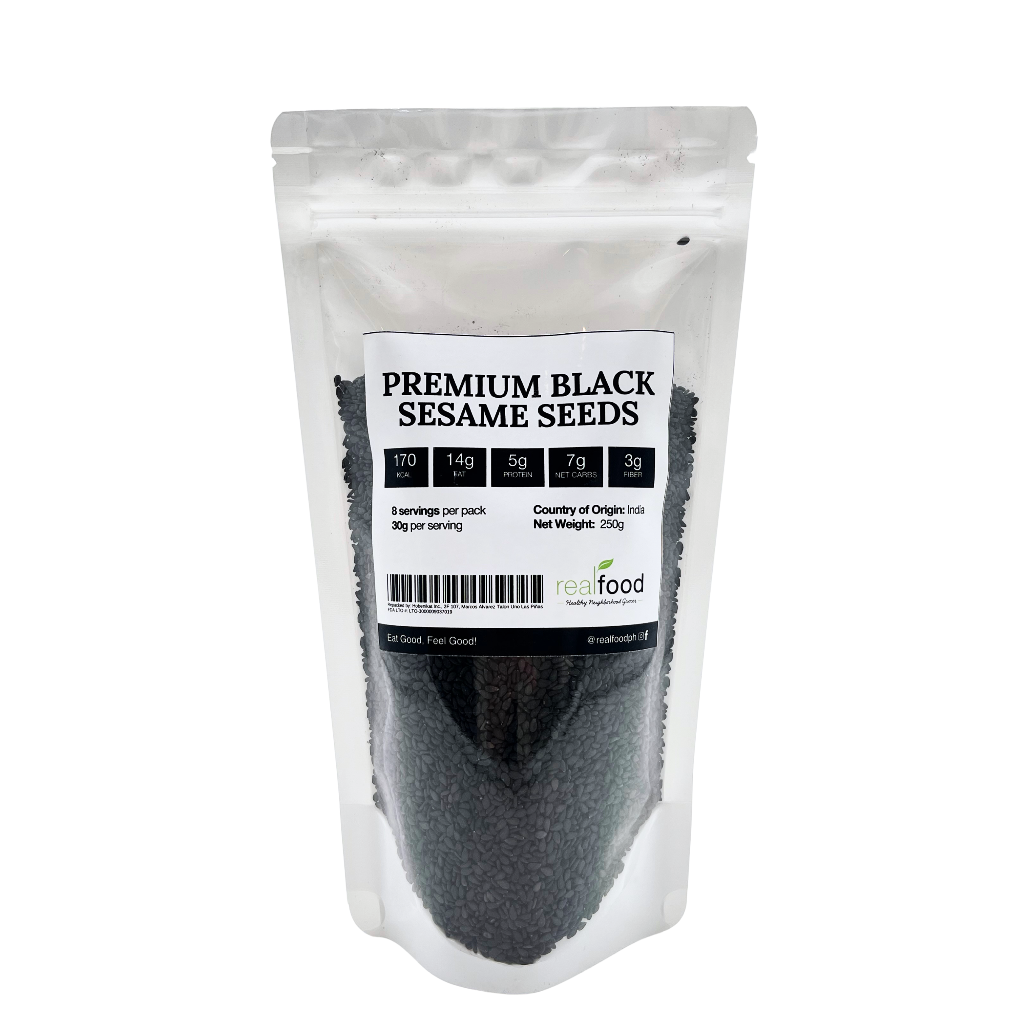 Real Food - Premium Black Sesame Seeds
