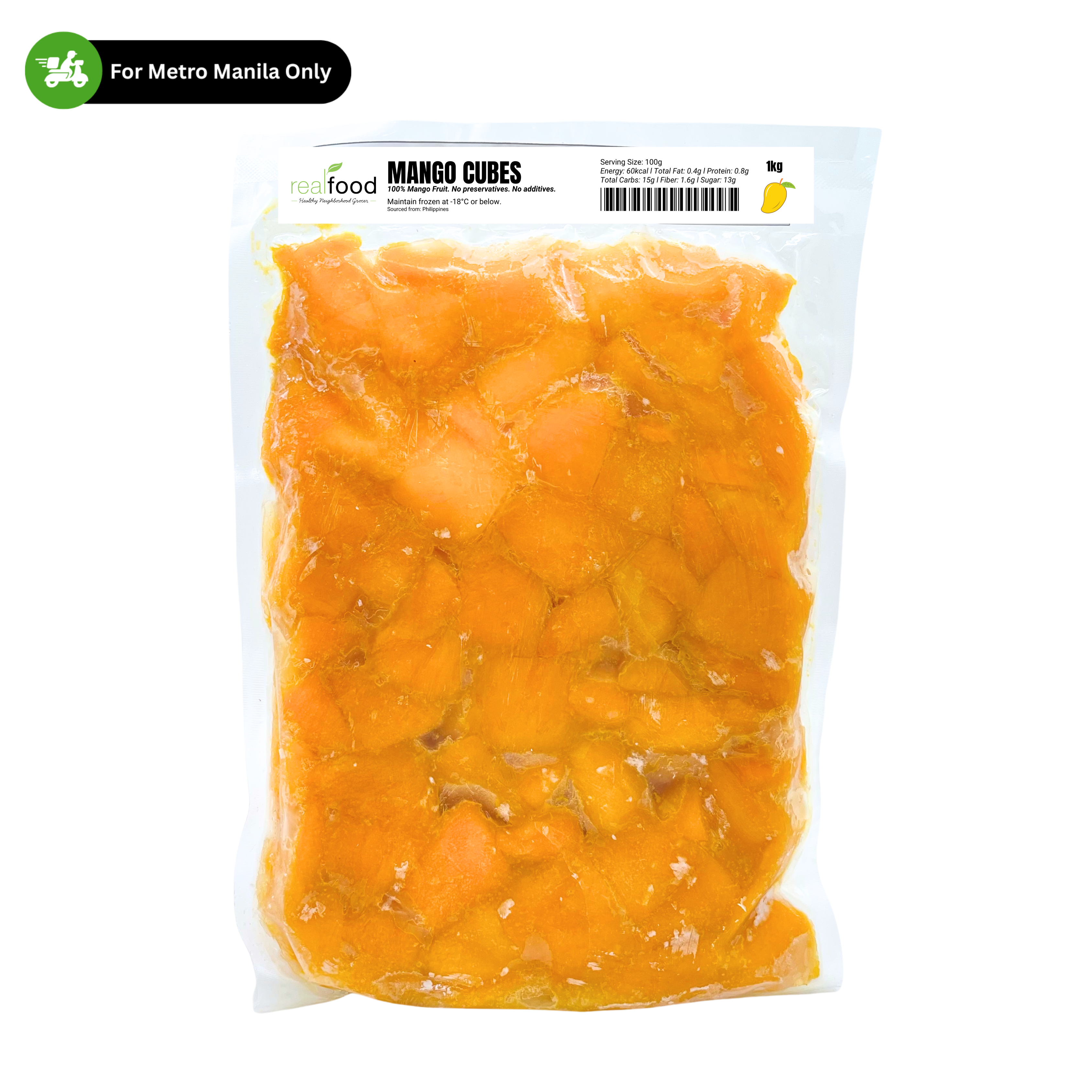 Real Food - Frozen Mango Cubes