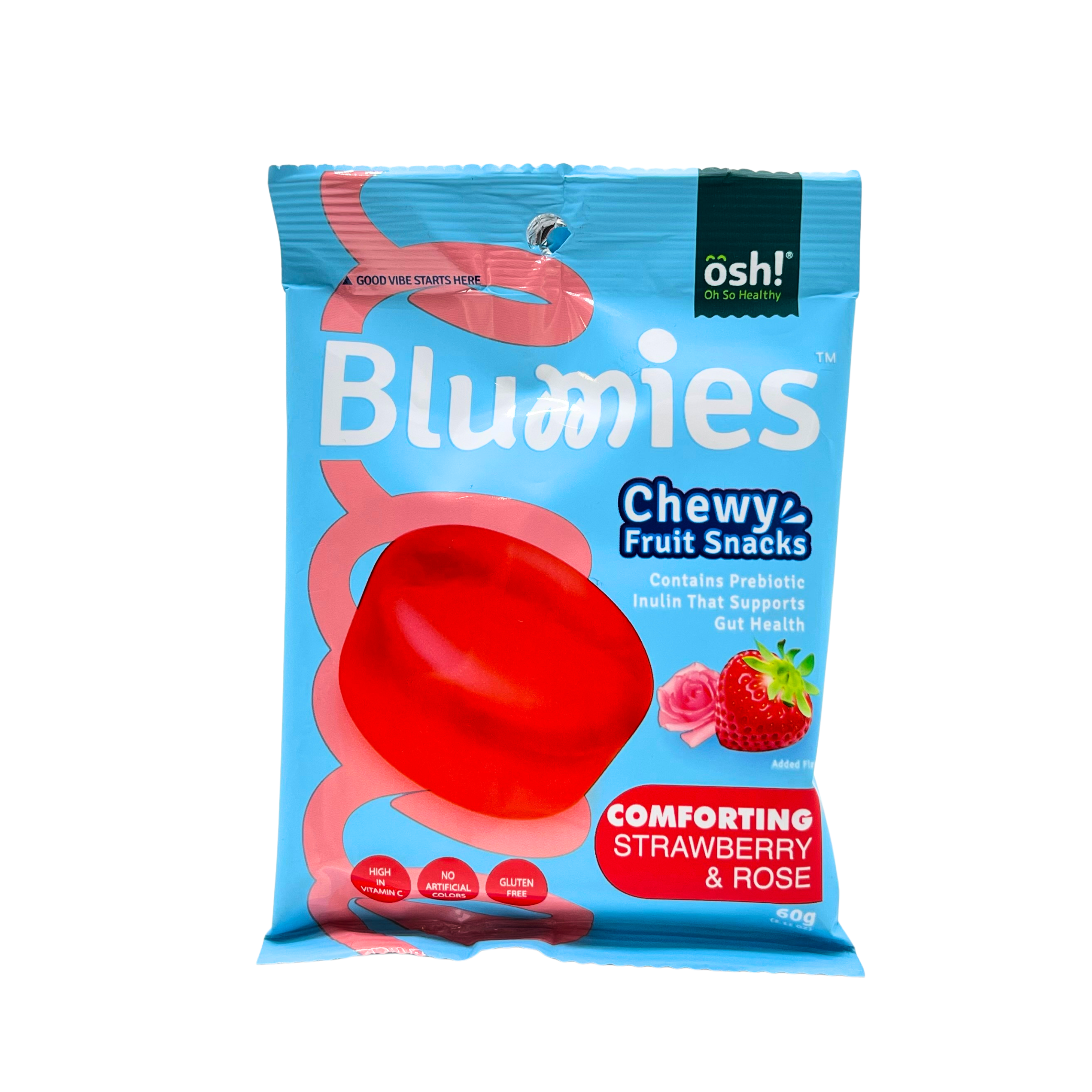 Blumies - Comforting Strawberry & Rose Prebiotic Gummies
