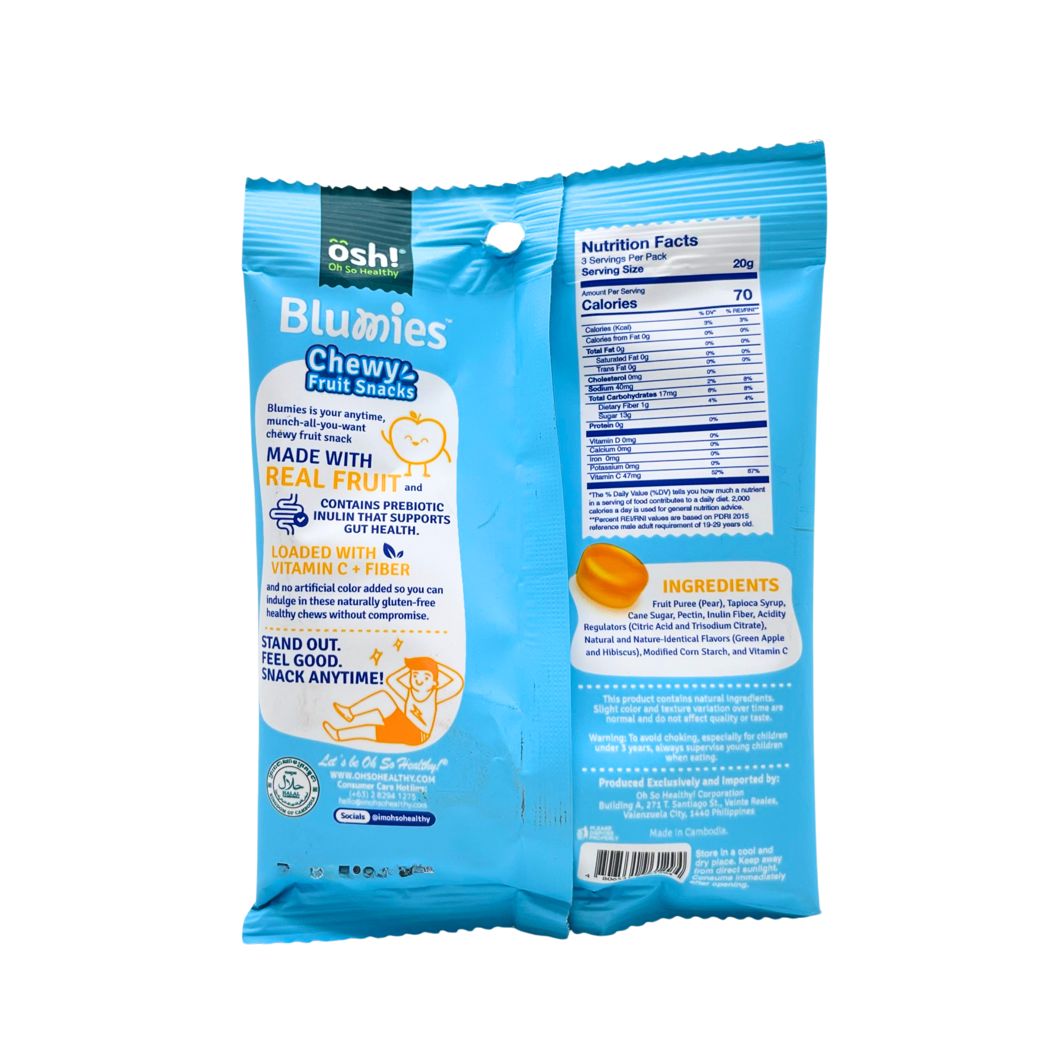 Blumies - Revitalizing Apple & Hibiscus Prebiotic Gummies
