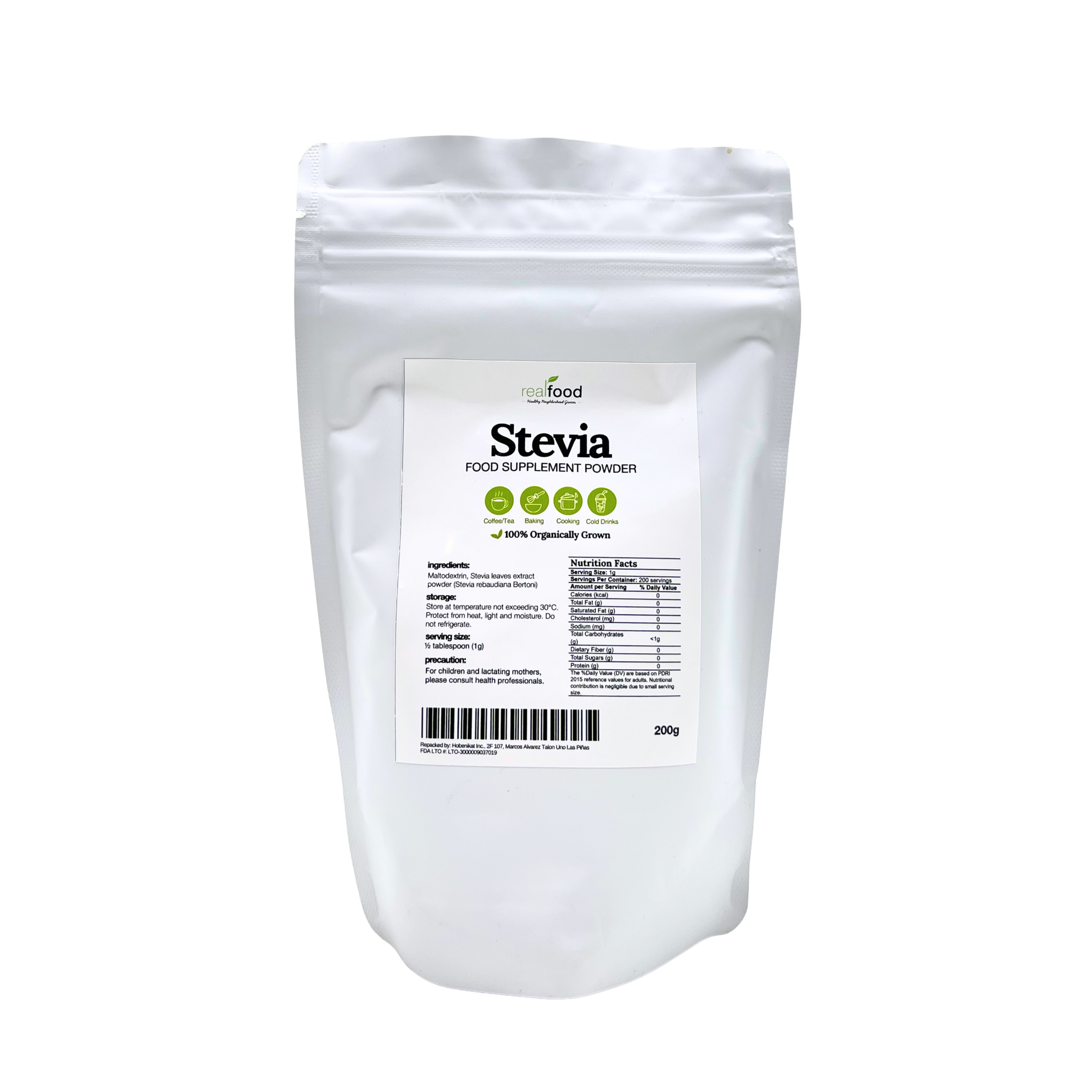 Real Food - Stevia Powder