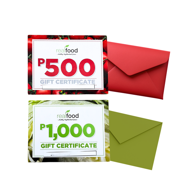 Real Food - Gift Certificate