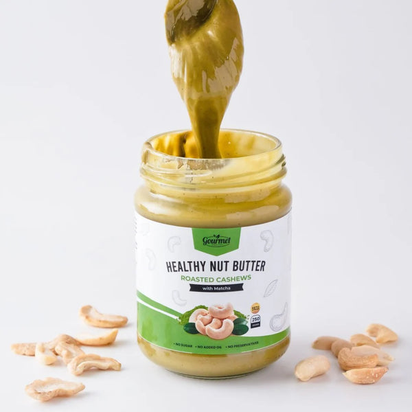 Gourmet Healthy - Cashew Butter with Matcha