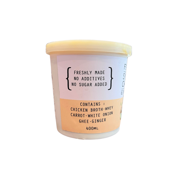 Feel Well – Synbiotic Chicken Soup (Ginger + Carrot)