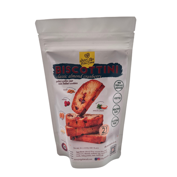Just Go Low Carb – Classic Almond Cranberry Biscottini