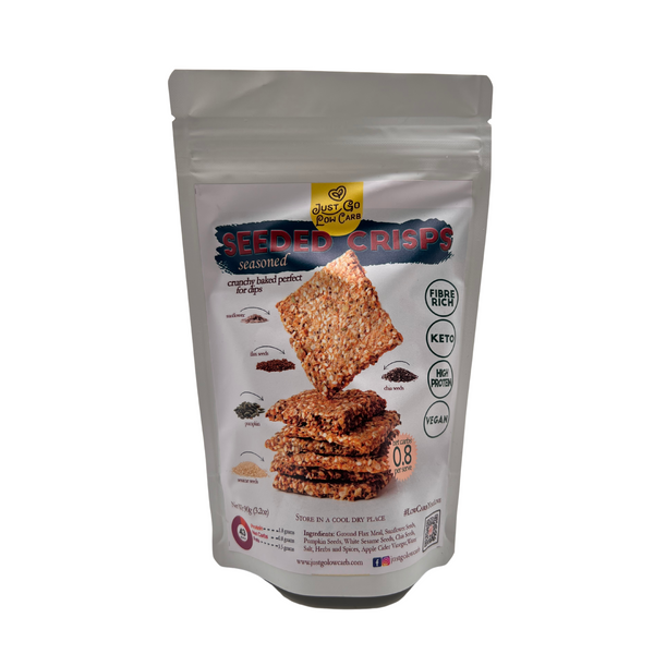 Just Go Low Carb – Seasoned Seeded Crisps