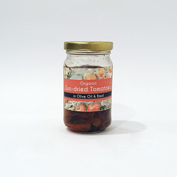 Organic Sun Dried Tomatoes In Basil and Olive Oil