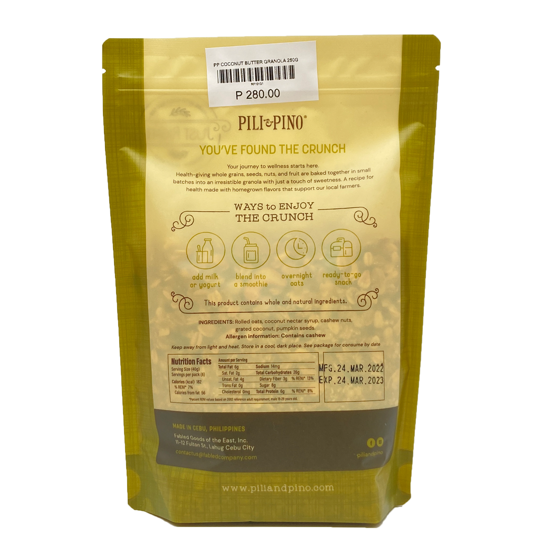Pili & Pino – Coconut Butter Granola
