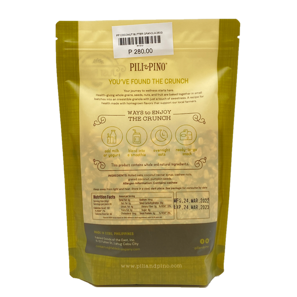 Pili & Pino – Coconut Butter Granola
