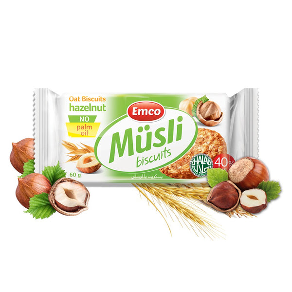 Emco — Musli Hazelnut Oat Biscuit
