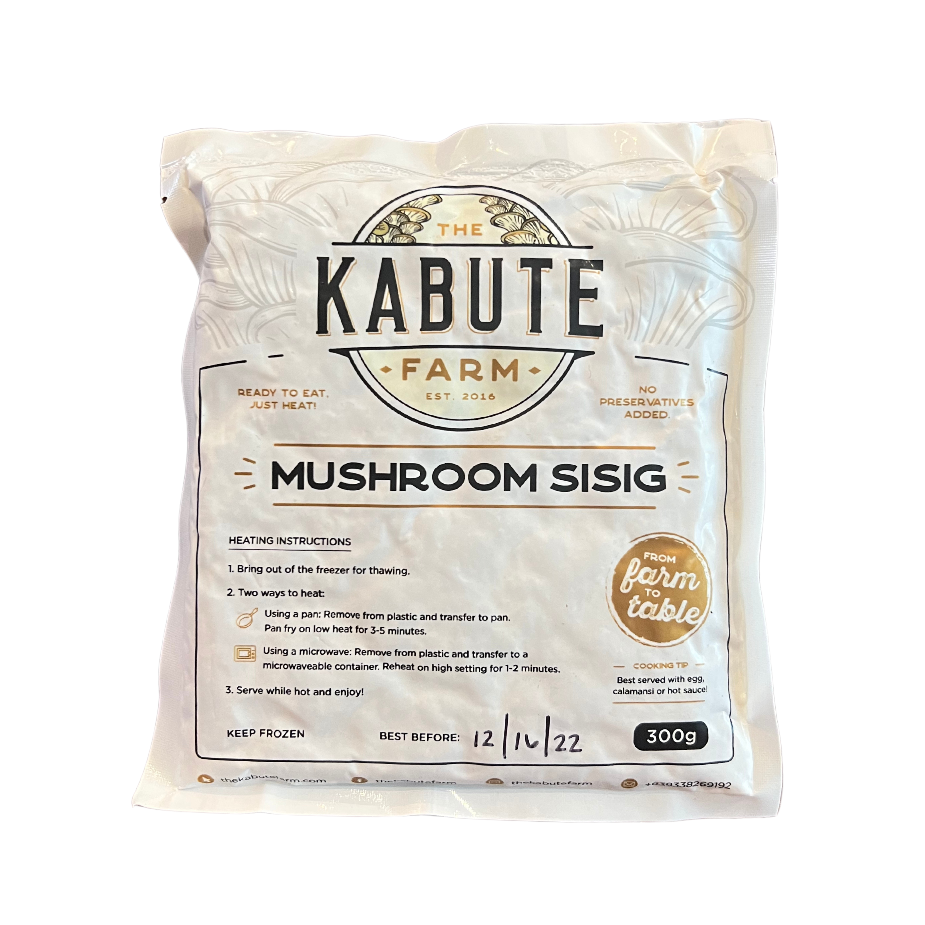 The Kabute Farm – Vegetarian Mushroom Sisig